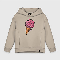 Детское худи оверсайз Brain ice cream