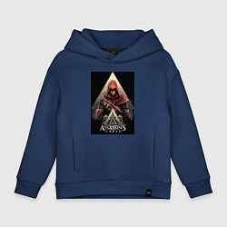 Детское худи оверсайз Assassins creed красный костюм