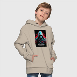 Толстовка оверсайз детская Assassins creed классика, цвет: миндальный — фото 2