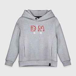 Толстовка оверсайз детская Depeche Mode - Memento Mori logo new, цвет: меланж