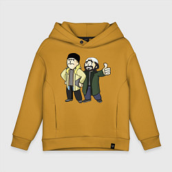Толстовка оверсайз детская Vault Jay and silent Bob, цвет: горчичный