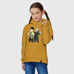 Толстовка оверсайз детская Vault Jay and silent Bob, цвет: горчичный — фото 2