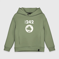 Толстовка оверсайз детская Front 242 - Copter, цвет: авокадо