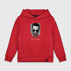 Толстовка оверсайз детская Depeche Mode - Dave Gahan face, цвет: красный
