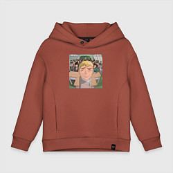 Толстовка оверсайз детская Эйкити Онидзука преподаватель, цвет: кирпичный