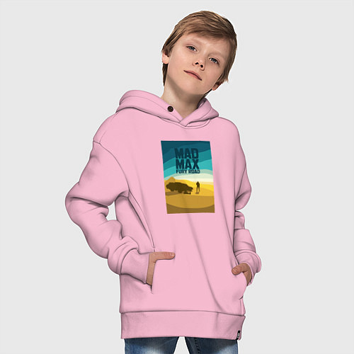 Детское худи оверсайз Макс - дорога ярости / Светло-розовый – фото 4