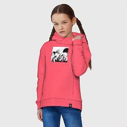 Толстовка оверсайз детская Магия и мускулы Ланс Краун, цвет: коралловый — фото 2