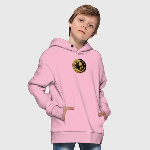 Детское худи оверсайз Механикус Warhammer / Светло-розовый – фото 4