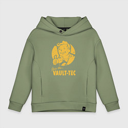 Толстовка оверсайз детская Vault boy like print, цвет: авокадо