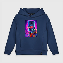 Детское худи оверсайз Cool Bart Simpson - neon glow