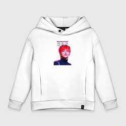 Толстовка оверсайз детская Kim Hong Joong Ateez, цвет: белый