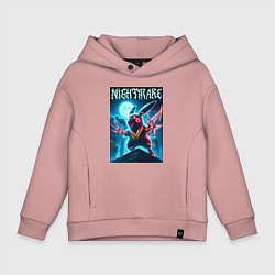 Детское худи оверсайз Nightmare - terrible Pikachu neon glow