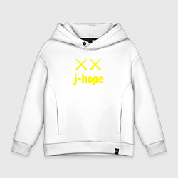 Толстовка оверсайз детская BTS j-hope, цвет: белый