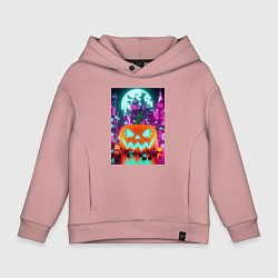 Детское худи оверсайз Halloween and Minecraft - pumpkin