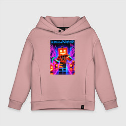 Детское худи оверсайз Halloween is coming - neon glow collaboration
