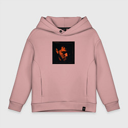 Толстовка оверсайз детская The Weeknd Trilogy, цвет: пыльно-розовый