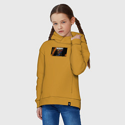 Толстовка оверсайз детская Deadlock Infernus, цвет: горчичный — фото 2
