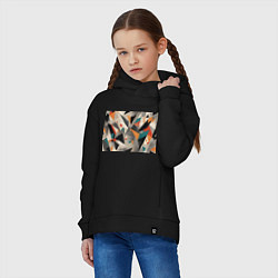 Толстовка оверсайз детская Отголоски конструктивизма, цвет: черный — фото 2