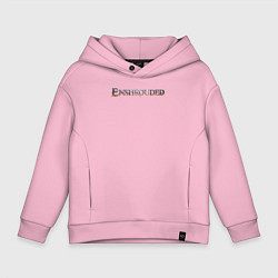 Толстовка оверсайз детская Enshrouded logo, цвет: светло-розовый