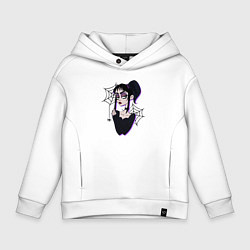 Толстовка оверсайз детская Лидия - Битлджус, цвет: белый