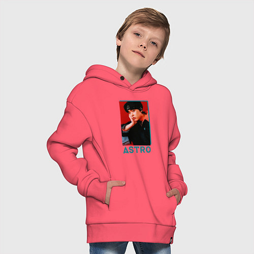 Детское худи оверсайз Astro Юн Сан Ха / Коралловый – фото 4