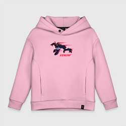 Толстовка оверсайз детская Venom, цвет: светло-розовый