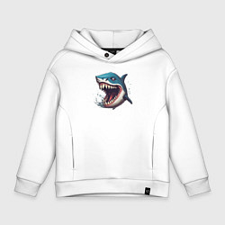 Детское худи оверсайз Не грустная акула