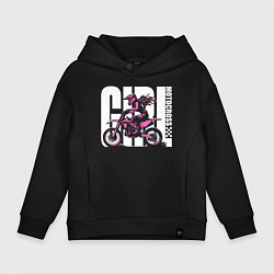 Детское худи оверсайз Girl motocross