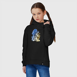 Толстовка оверсайз детская Star Wars - characters, цвет: черный — фото 2