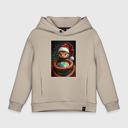 Детское худи оверсайз Змея с колпаке