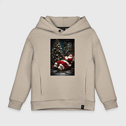 Детское худи оверсайз Дед мороз отдыхает