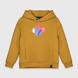 Детское худи оверсайз Love you cat