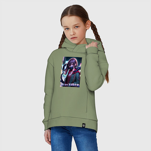 Детское худи оверсайз We are Venom - meme / Авокадо – фото 3