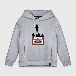 Толстовка оверсайз детская Очень странные дела - Макс, цвет: меланж