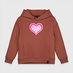 Детское худи оверсайз Oh my god love