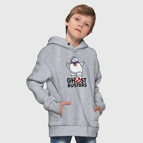 Детское худи оверсайз Ghostbusters - stay puft / Меланж – фото 4