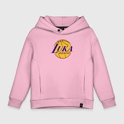 Толстовка оверсайз детская Luka Doncic Lakers, цвет: светло-розовый