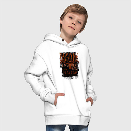 Детское худи оверсайз Пеклопёс DogDay / Белый – фото 4