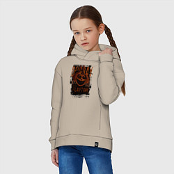 Толстовка оверсайз детская Пеклопёс DogDay из Poppy Playtime, цвет: миндальный — фото 2