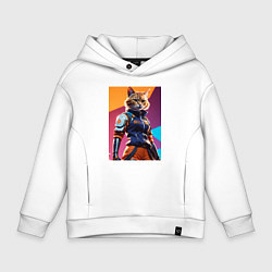 Детское худи оверсайз Ультразверьки кошка