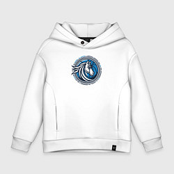 Толстовка оверсайз детская Mavericks NBA, цвет: белый