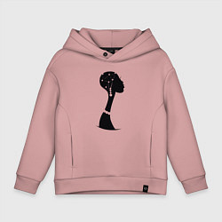 Толстовка оверсайз детская Woman Africa, цвет: пыльно-розовый