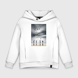 Детское худи оверсайз Люди с зонтиками