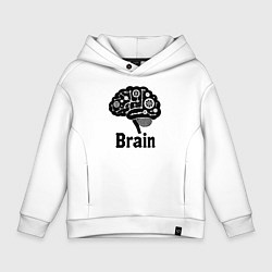 Детское худи оверсайз Мозговой механизм