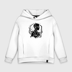 Толстовка оверсайз детская Кибердоктор будущего, цвет: белый