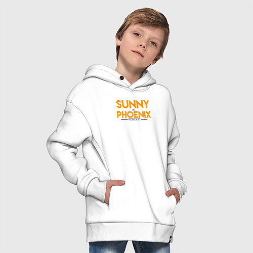 Детское худи оверсайз Sunny in Phoenix / Белый – фото 4