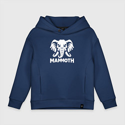 Детское худи оверсайз Мамонт с грозным взглядом