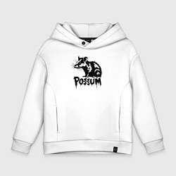 Детское худи оверсайз Опоссум в стиле граффити