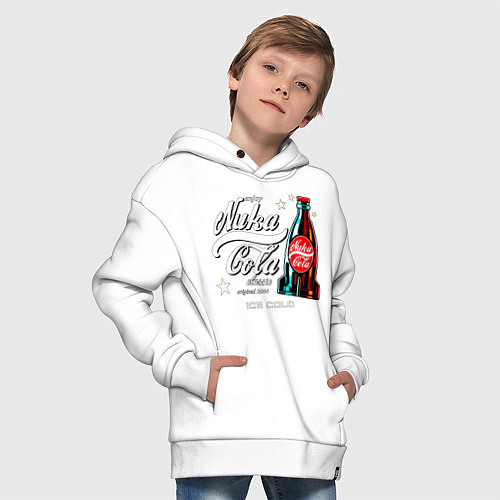 Детское худи оверсайз Nuka cola - Fallout / Белый – фото 4