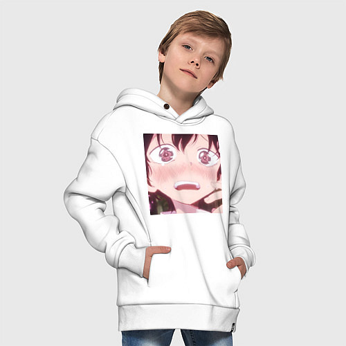 Детское худи оверсайз Наоки Адзума / Белый – фото 4